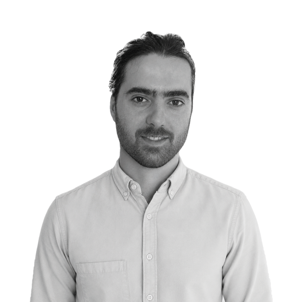 Portrait en noir et blanc de Tristan Wrobel